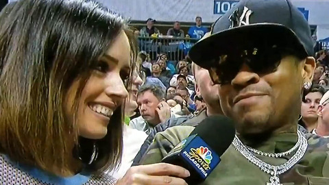 Allen Iverson Was Straight LIT During Drunk Interview at Sixers Game