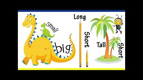 Big And Small For Kids And Children | Comparison for Kids | Learn Pre-School Concepts