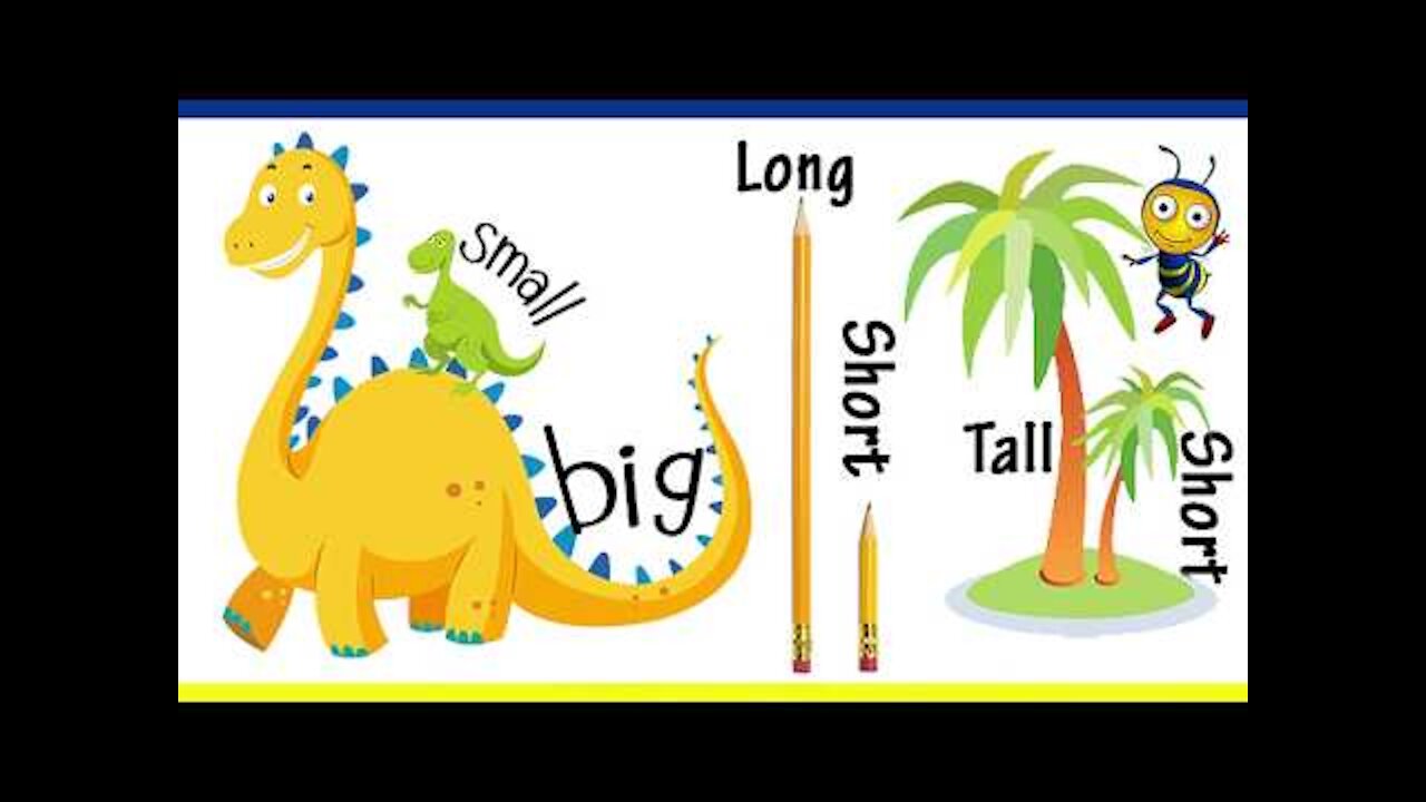 Big And Small For Kids And Children | Comparison for Kids | Learn Pre ...