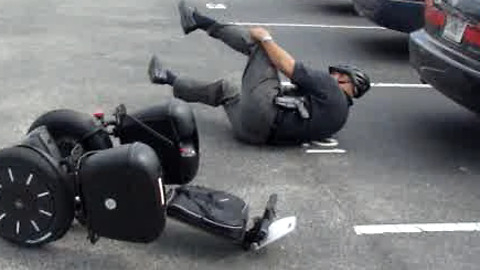 Police Officer Segway Fail