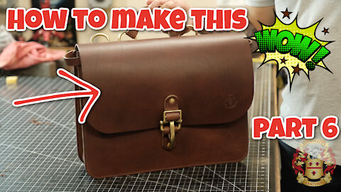 How To Make a Leather Satchel Bag - Part 6 of 6 - Pattern Download