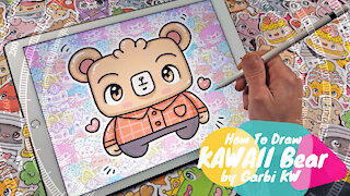 how to Draw Kawaii Bear by Garbi KW