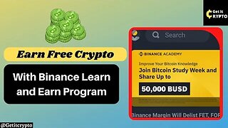 Earn Free Crypto With binance learn and earn Program