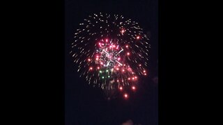 Fireworks from a kayak