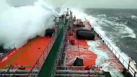 Ship in Storm | MONSTER WAVE Destroys Bridge Of Tanker