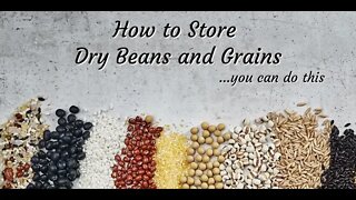 How to Store Dry Beans and Grains