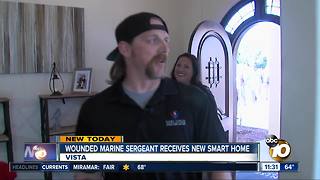 Wounded Marine veteran receives new 'smart' home