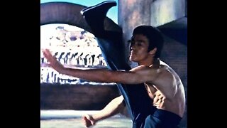 Cross kick Studio Films Bruce Lee High front Kick way of the Dragon