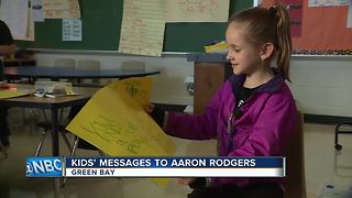 Young Packers fans share well-wishes for Aaron Rodgers