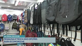 Material Escolar: Pesquisa e Troca são Opções para Economizar.