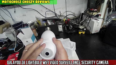 Galayou 2k lightbulb wifi video surveillance security camera, motion tracking, color night model G6W