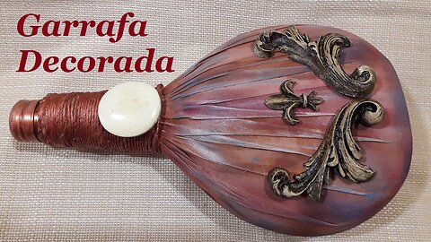 GARRAFA DECORADA COM TECIDO - PARA FAZER E VENDER @lucibuzo ​