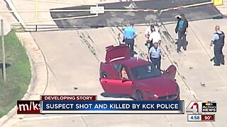 Suspect shot and killed by KCK police