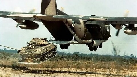 How military Tanks are transferred by plane