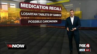 Blood pressure drug recall Sandozs losartan potassium hydrochlorothiazide