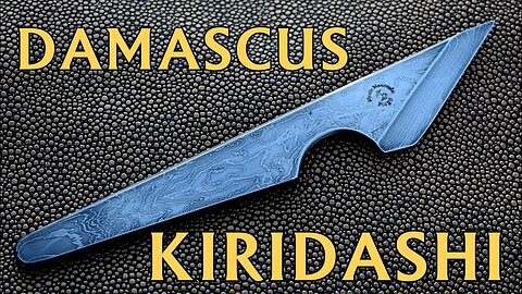 400 layer DAMASCUS KIRIDASHI forged from scraps