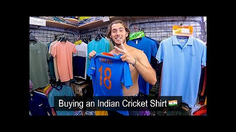 Buying an Indian Cricket Shirt 🇮🇳