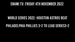 World Series 2022: Houston Astros beat Philadelphia Phillies 3-2 to lead series3-2