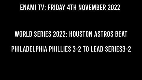 World Series 2022: Houston Astros beat Philadelphia Phillies 3-2 to lead series3-2