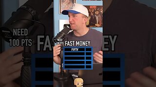 FAST MONEY!! Needs 100 Points! Did He Get It?! #shorts #fastmoney #familyfeud #game #survey
