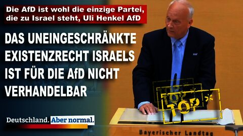 Die AfD ist wohl die einzige Partei, die zu Israel steht, Uli Henkel AfD