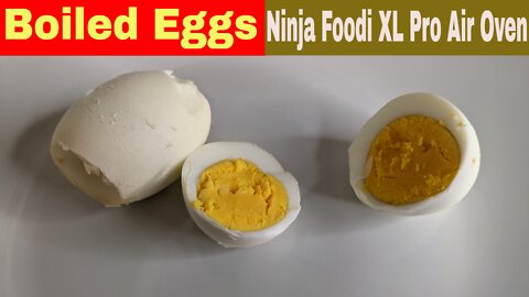 Boiled Eggs, Ninja Foodi XL Pro Air Fry Oven Recipe