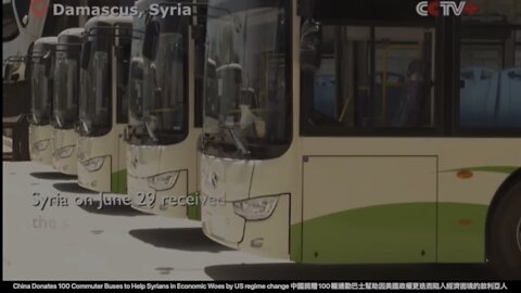 China Donates 100 Commuter Buses to Help Syrians in Economic Woes by US regime change