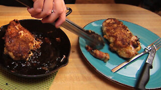 Stuffed Chicken Breast Cordon Bleu - Blind Girl Cooks Episode 1