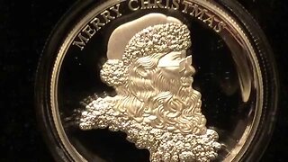 Santa Clause Silver High Relief Coin