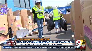 Matthew 25 Ministries collecting donations