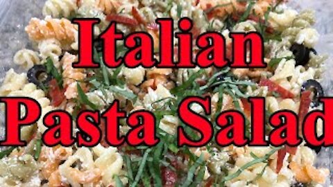 How To Make Italian Pasta Salad with Goat Cheese - Amazin' Cookin'