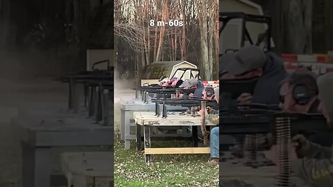8 M60s shooting at same time!