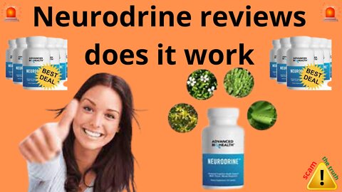 NeuroDrine Supplement Reviews – A MUST READ BEFORE ⚠️ YOU BUY