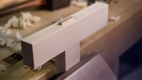 How to cut a THROUGH MORTICE AND TENON by HAND