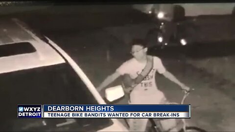 Teenage bike bandits wanted for car break-ins