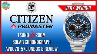 Weird & Cool! | Citizen Promaster Tsuno 200m Solar Chronograph AV0070-57L Unbox & Review