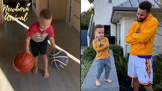 Steph Curry's Son Canon Can Dribble Just Like Daddy! ⛹🏽‍♂️