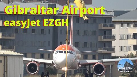 easyJet Land and Taxi at Gibraltar G-EZGH