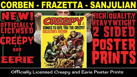 Brand new Creepy and Eerie Magazine Double Sided Poster Prints featuring horror and fantasy Art