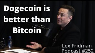 Elon Musk talks about dogecoin, bitcoin and cryptocurrency