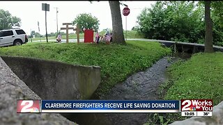 Claremore firefighters receive water equipment donation