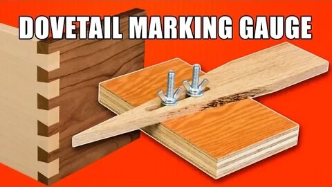 Dovetail Joint Marking Gauge for Cutting Dovetails by Hand
