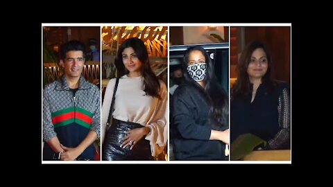 Arpita khan, Shilpa Shetty, Manish Malhotra & Alvira snapped at Bastian for dinner | SpotboyE