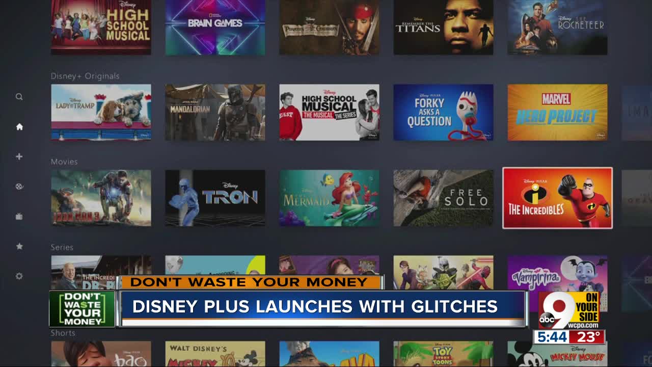 Disney Plus launches...but with some glitches