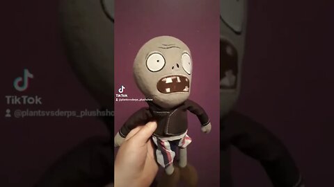 Zombie Bob's first tiktok ever pvz plush #plantsvszombies #pvz