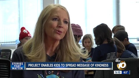 Project enables kids to spread message of kindnessA scene change and a sea of change that started from humble beginnings. With Jill McManigal’s own children who attended Jefferson Elementary School in Carlsbad.