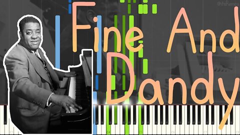 Art Tatum - Fine And Dandy 1941 (Harlem Stride Piano Synthesia)