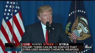 SPECIAL REPORT: President Donald Trump addresses the nation after ordering military strikes against Assad regime targets in Syria.