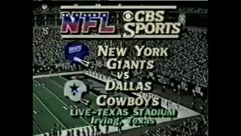 1981-09-27 New York Giants vs Dallas Cowboys