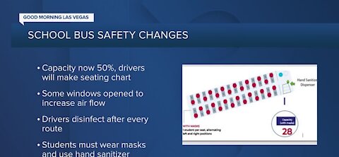 School bus safety changes, now at 50% capacity